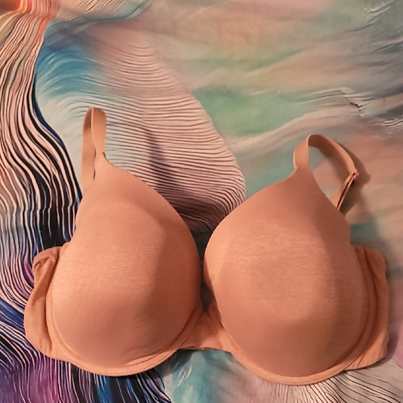 Victorias Secret Uplift Semi Demi Beige Space‎ Dye Underwire Bra 38DD 38E - Picture 1 of 8